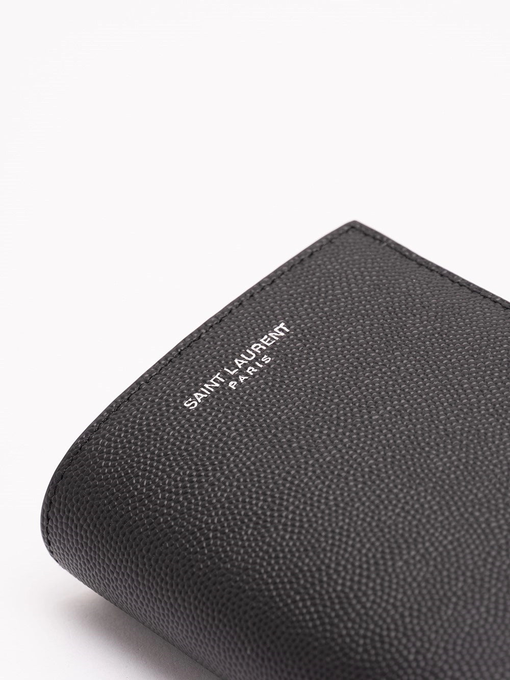 Saint Laurent Men Saint Laurent Paris Credit Card Wallet In Grain De Poudre Leather SAINT LAURENT