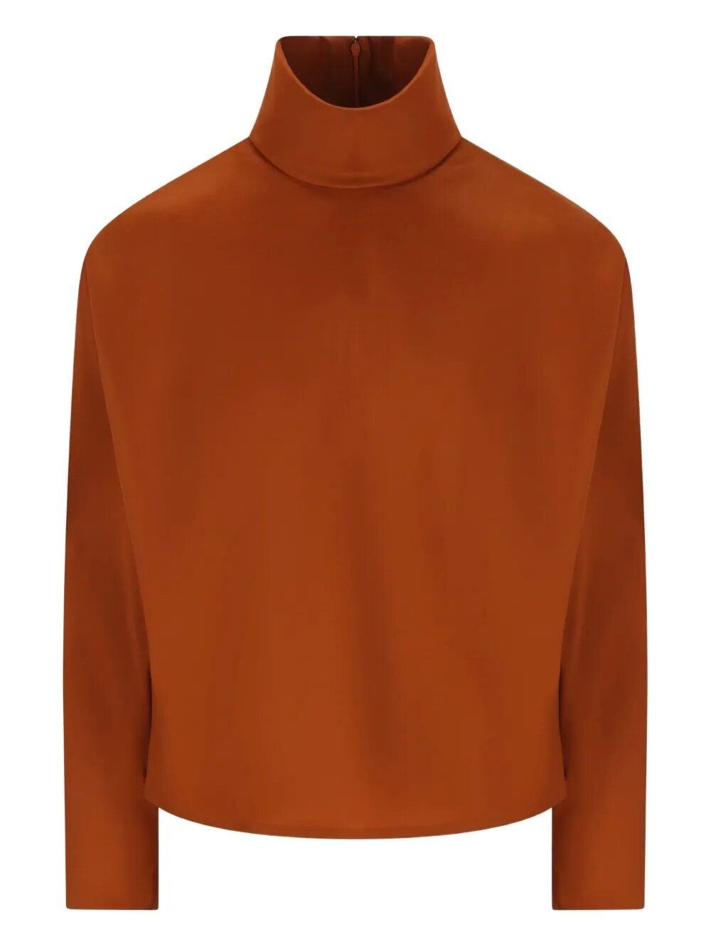 Saint Laurent Women Silk High-Neck Top SAINT LAURENT