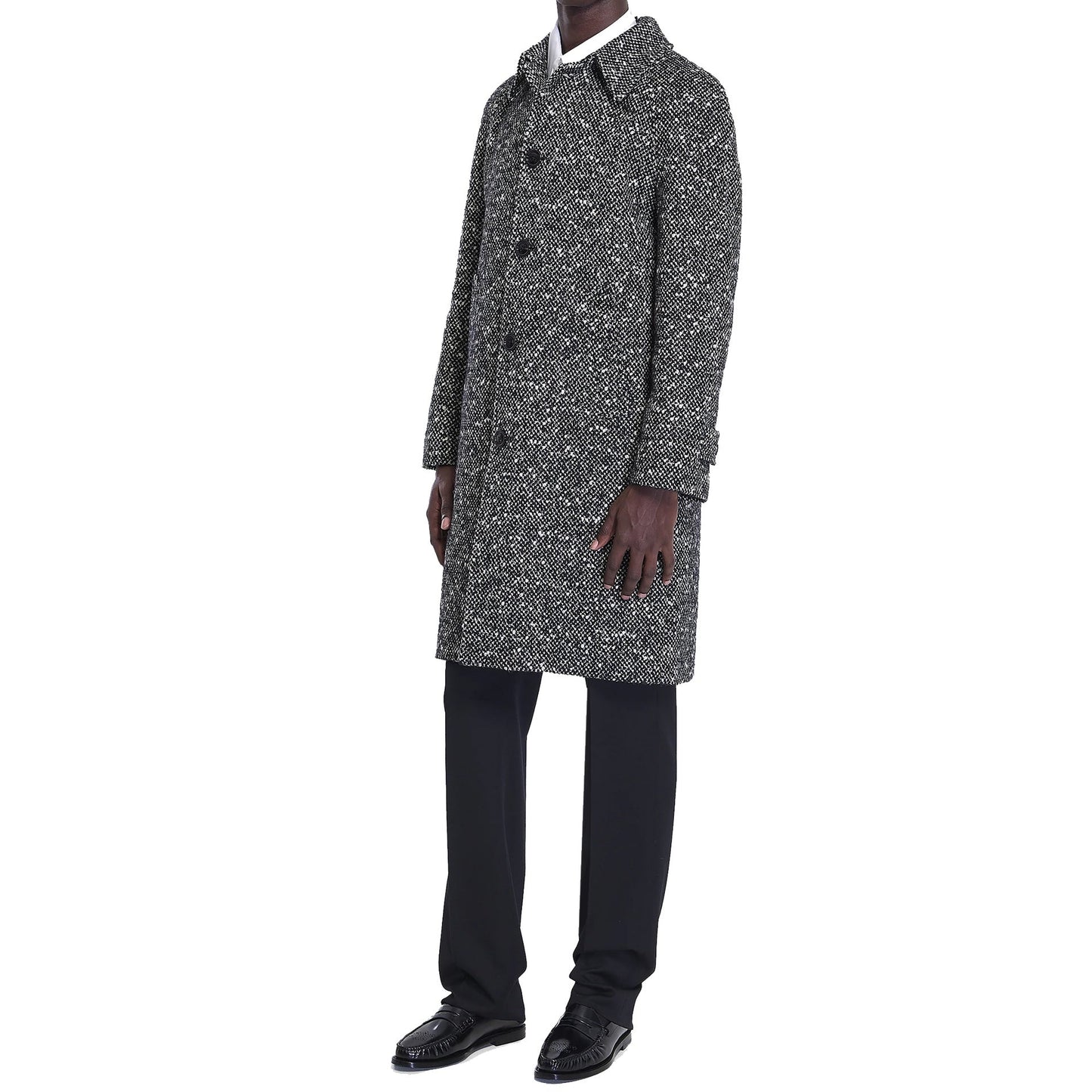Celine Camden Wool Tweed Coat Men CELINE