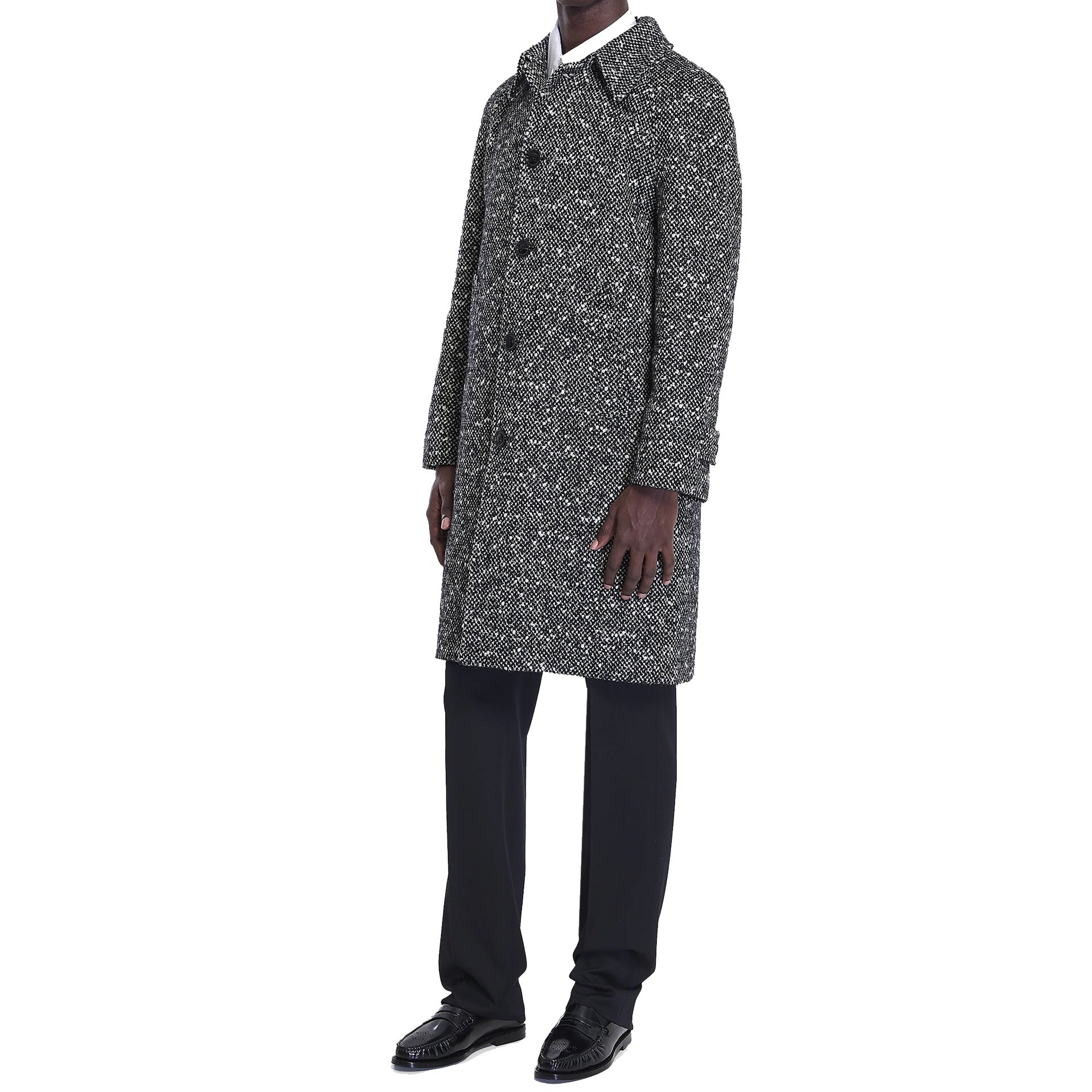 Celine Camden Wool Tweed Coat Men CELINE