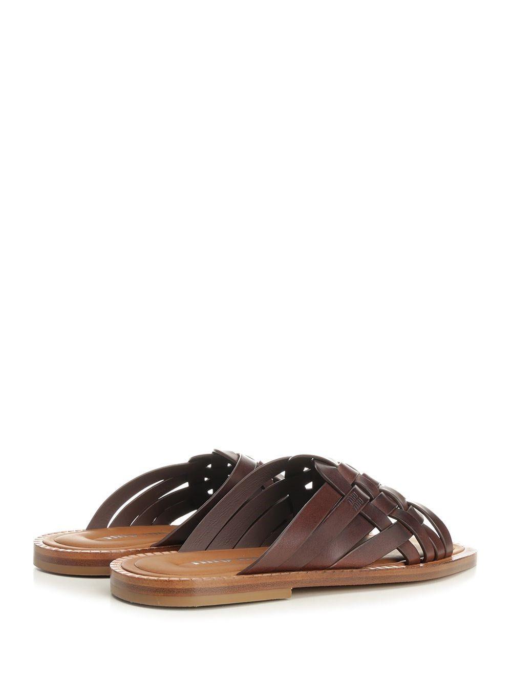 Miu Miu Women Leather Sandals MIU MIU