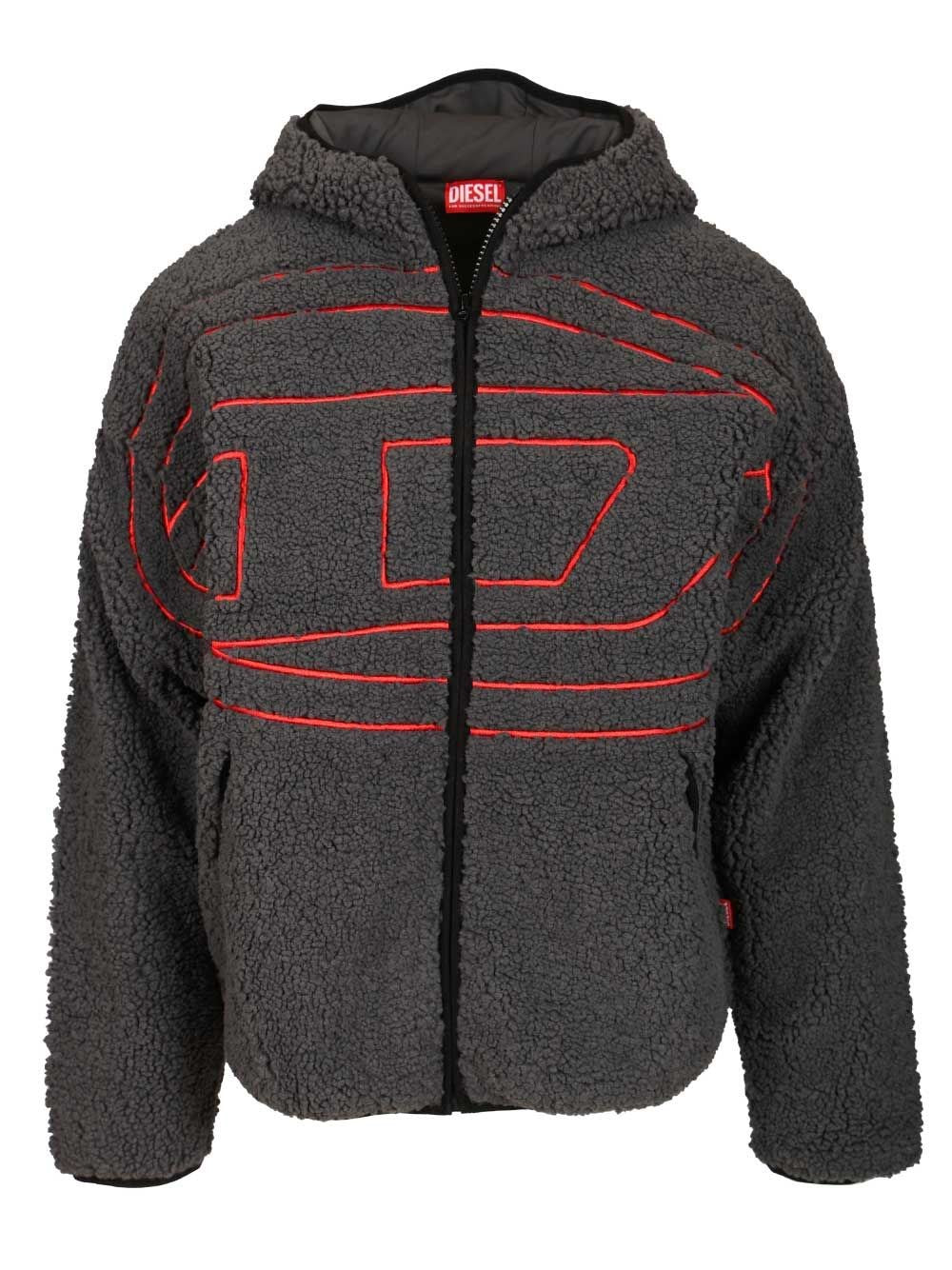 Diesel Men "S-Zat" Teddy Hoodie DIESEL