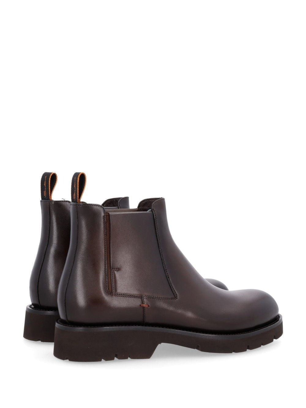 Santoni Men "Gio" Leather Ankle Boots SANTONI