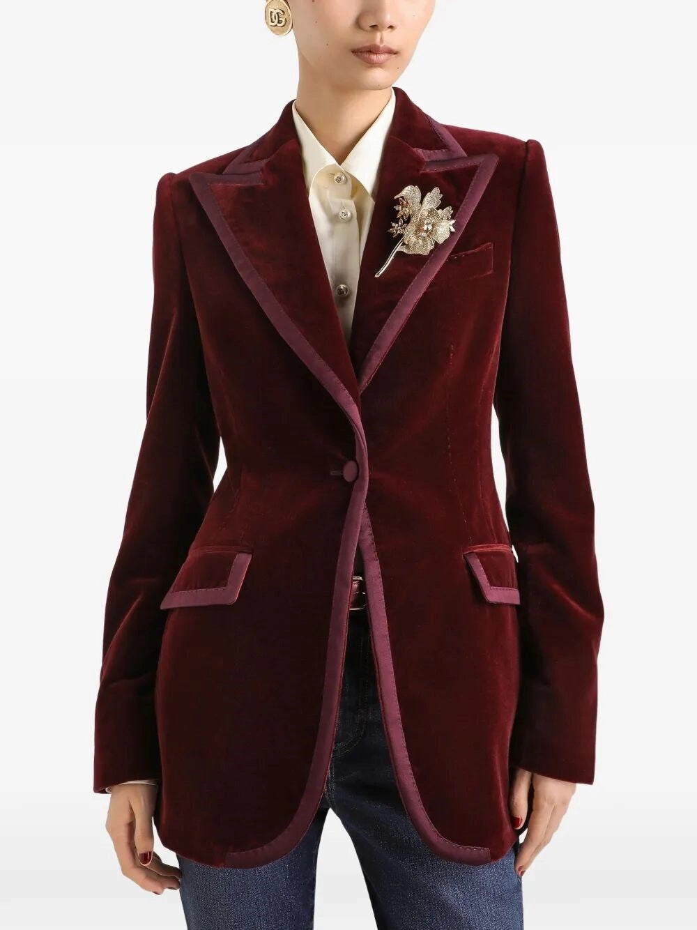 Dolce & Gabbana Women Single-Breasted Blazer DOLCE & GABBANA