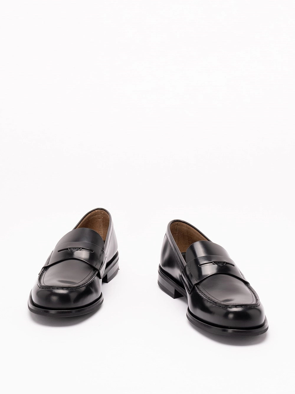 Prada Men Brushed Leather Loafers PRADA