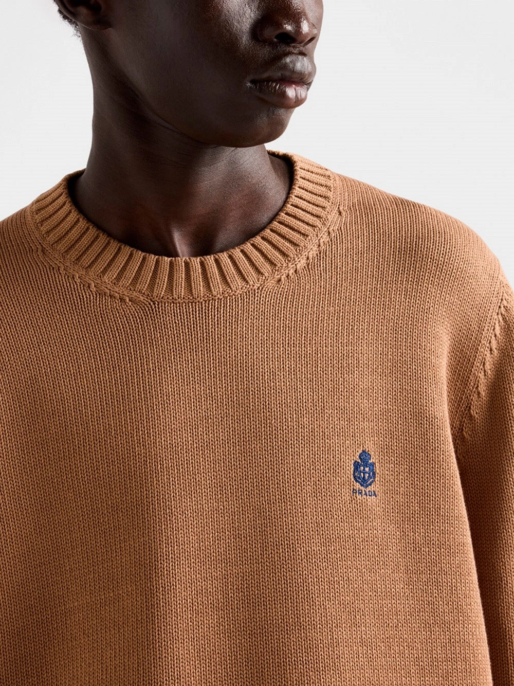 Prada Men Cotton Crew-Neck Sweater PRADA