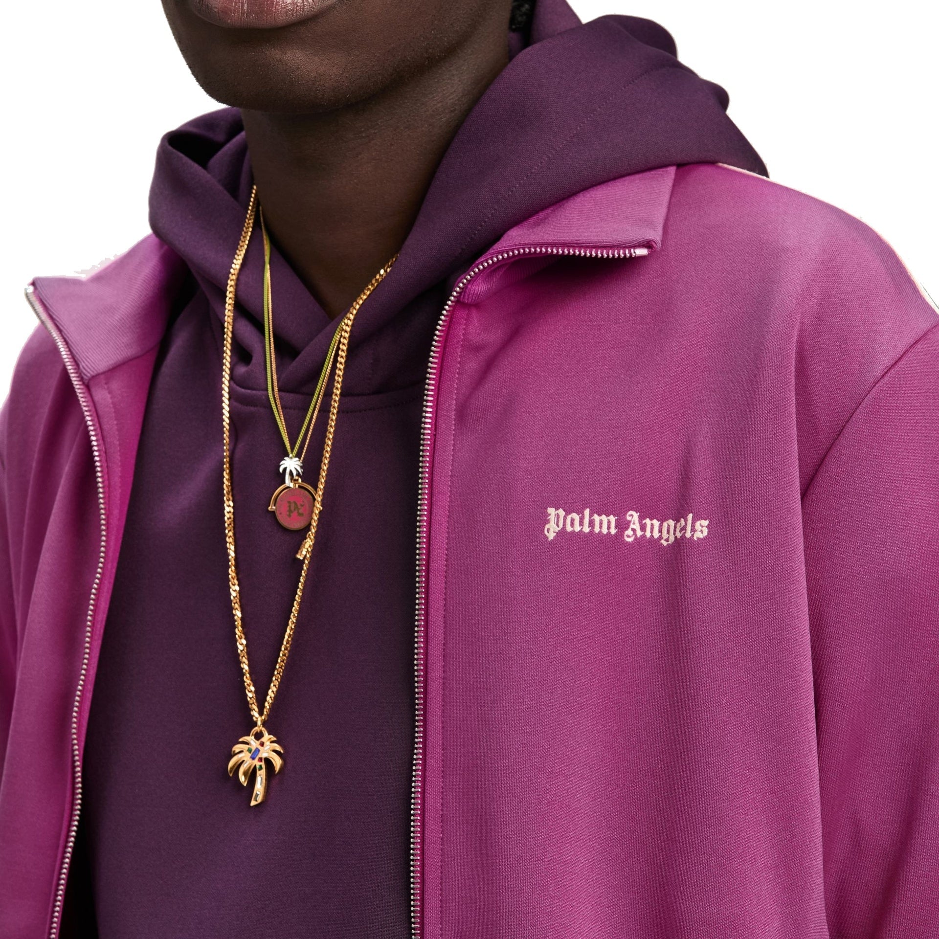 Palm Angels Logo Track Sweatshirt Men PALM ANGELS
