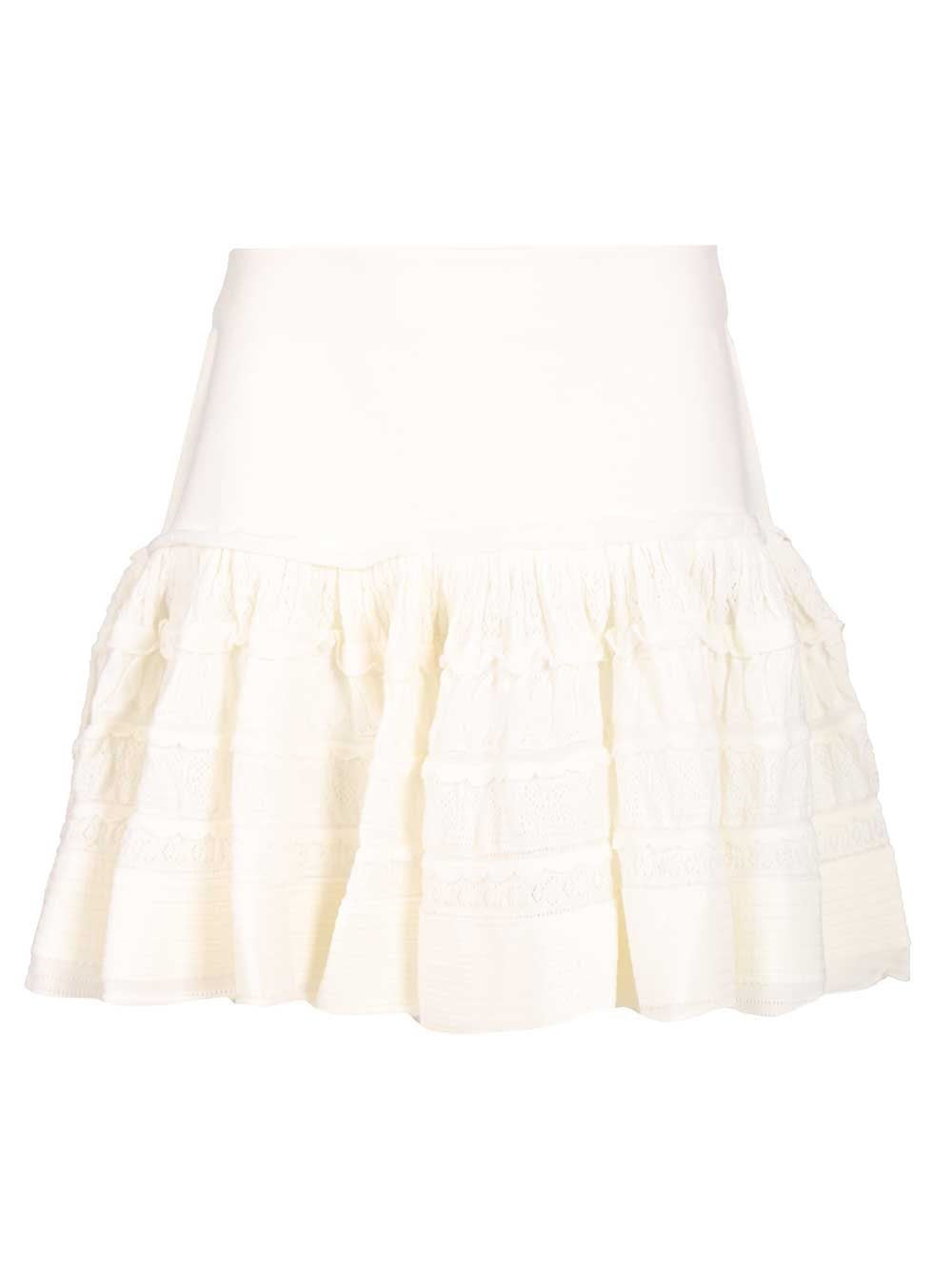 Alaïa Women "Crinoline" Mini Skirt With Ruffles ALAIA