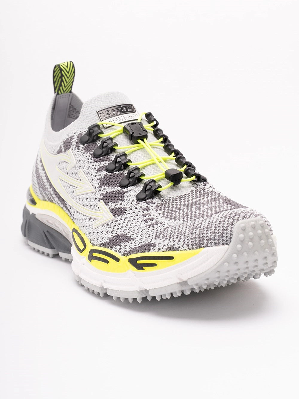 Off White Men `Ow Be Right Back Knit` Sneakers OFF-WHITE