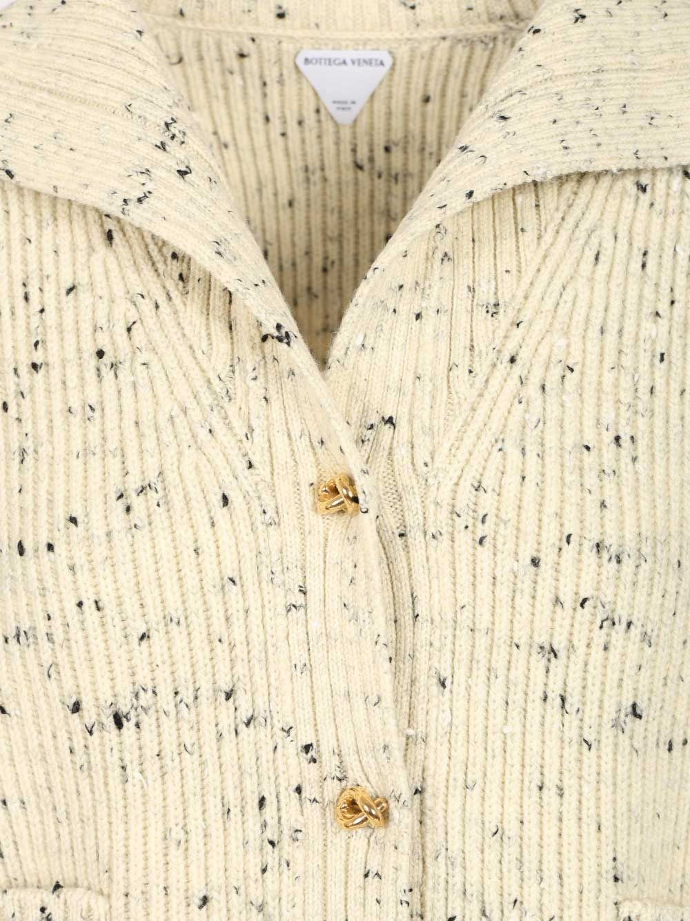 Bottega Veneta Women Ribbed Wool Cardigan BOTTEGA VENETA