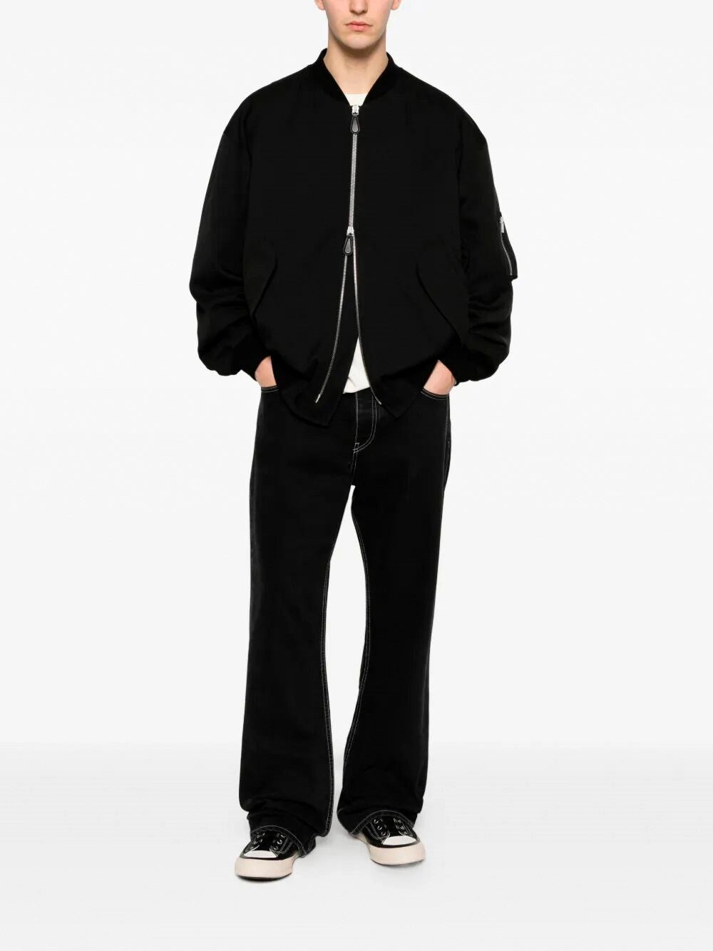Off White Men `Half Arrow` Slim Relax Jeans OFF-WHITE