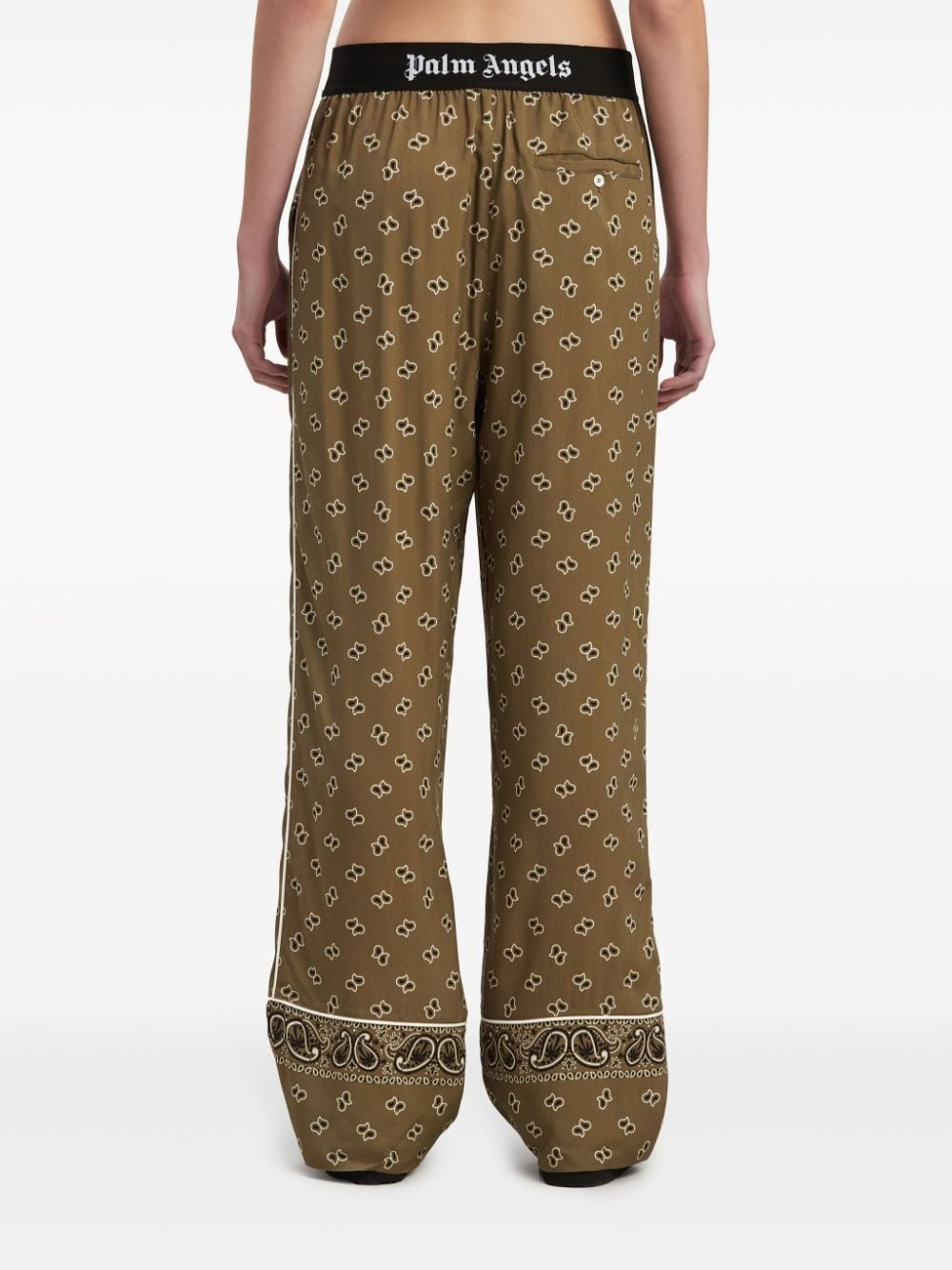 Palm Angels Women Straight Paisley Print Pants PALM ANGELS