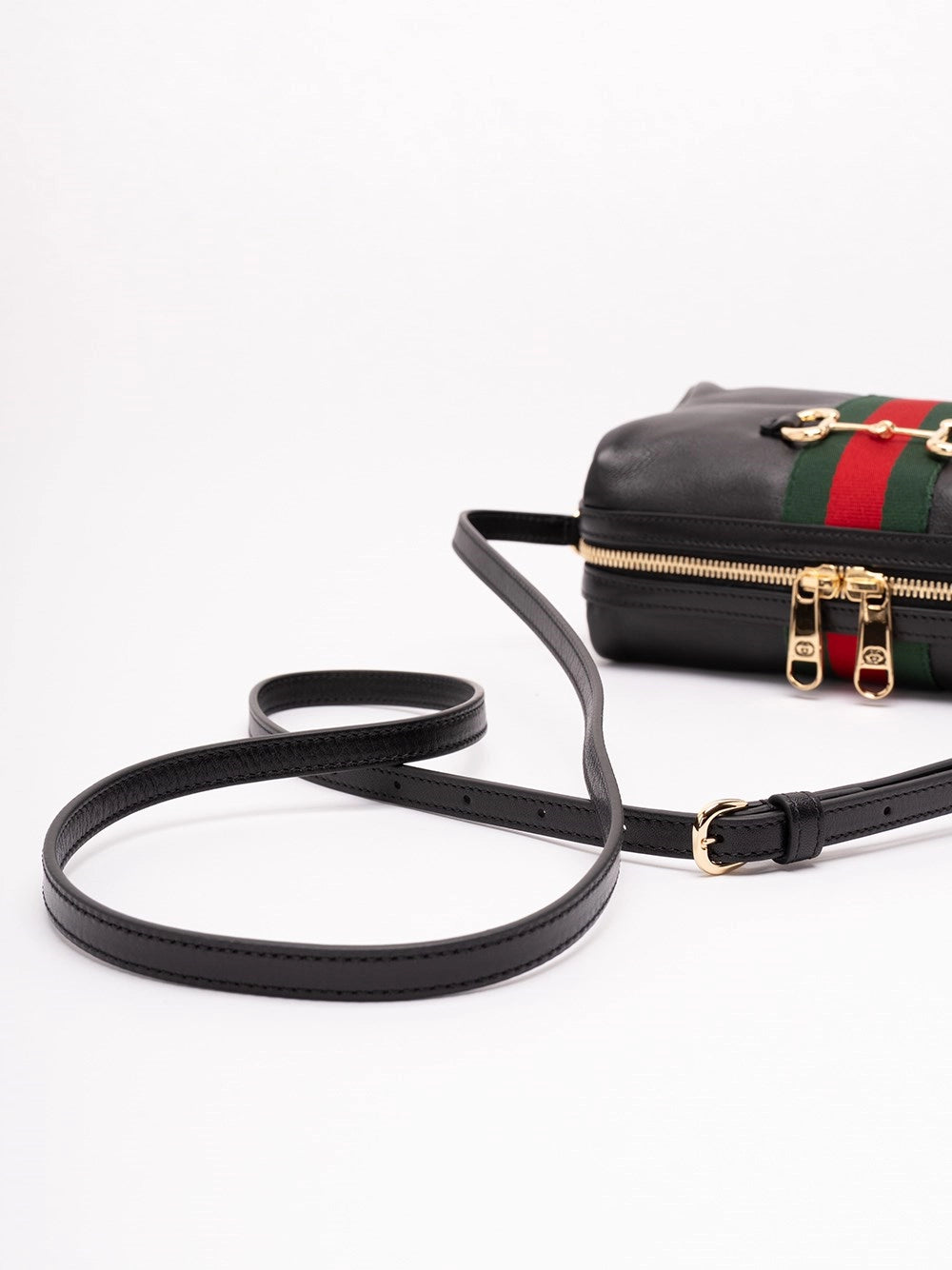 Gucci Women Horsebit Web Crossbody Bag GUCCI