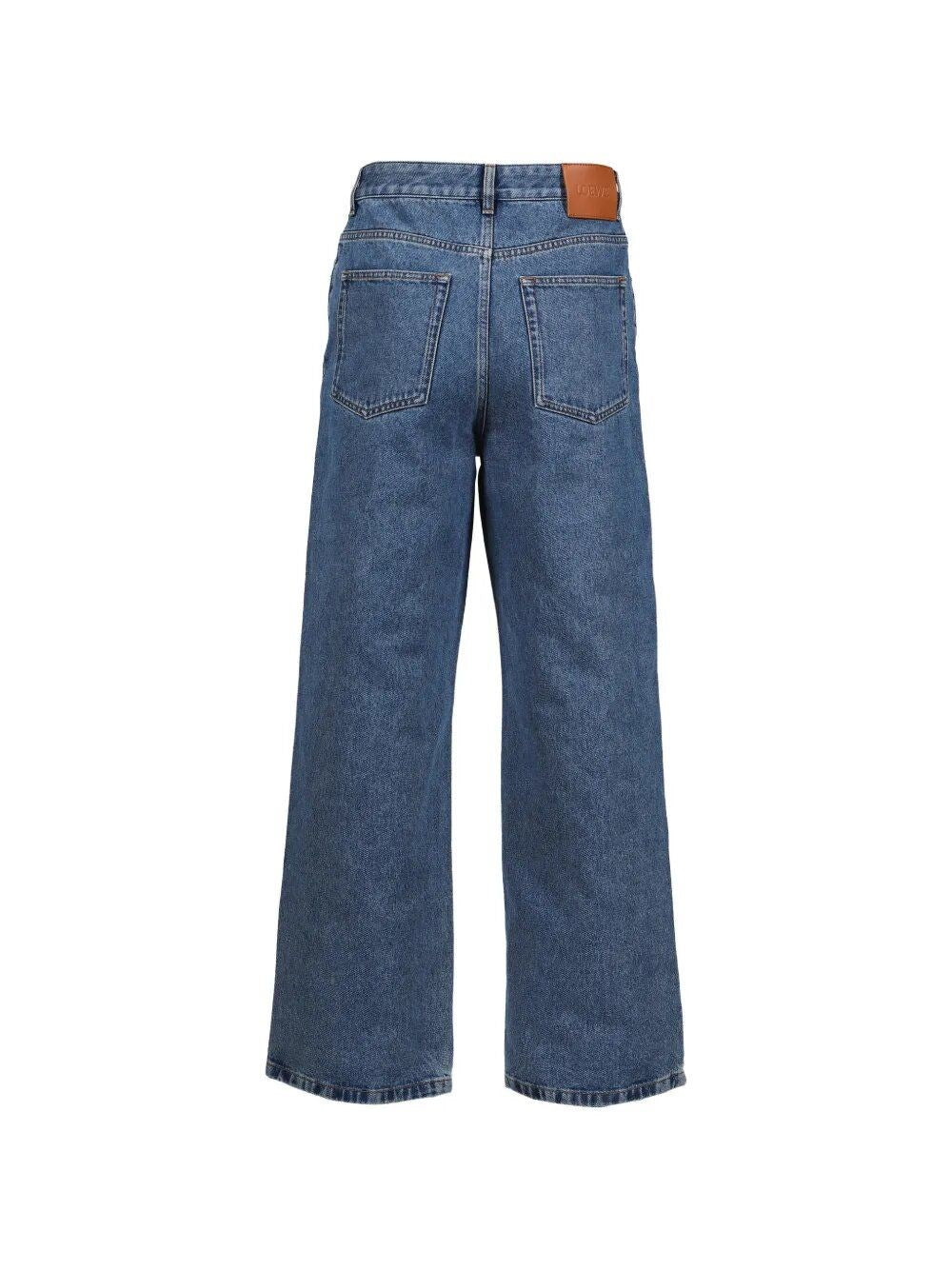 Loewe Men Anagram Baggy Denim Jeans LOEWE