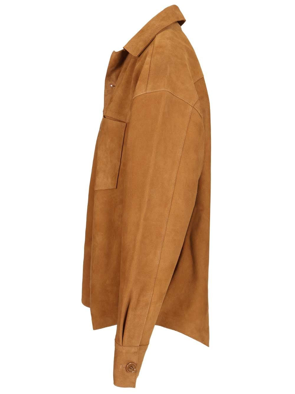 Ami Women Suede Overshirt AMI PARIS