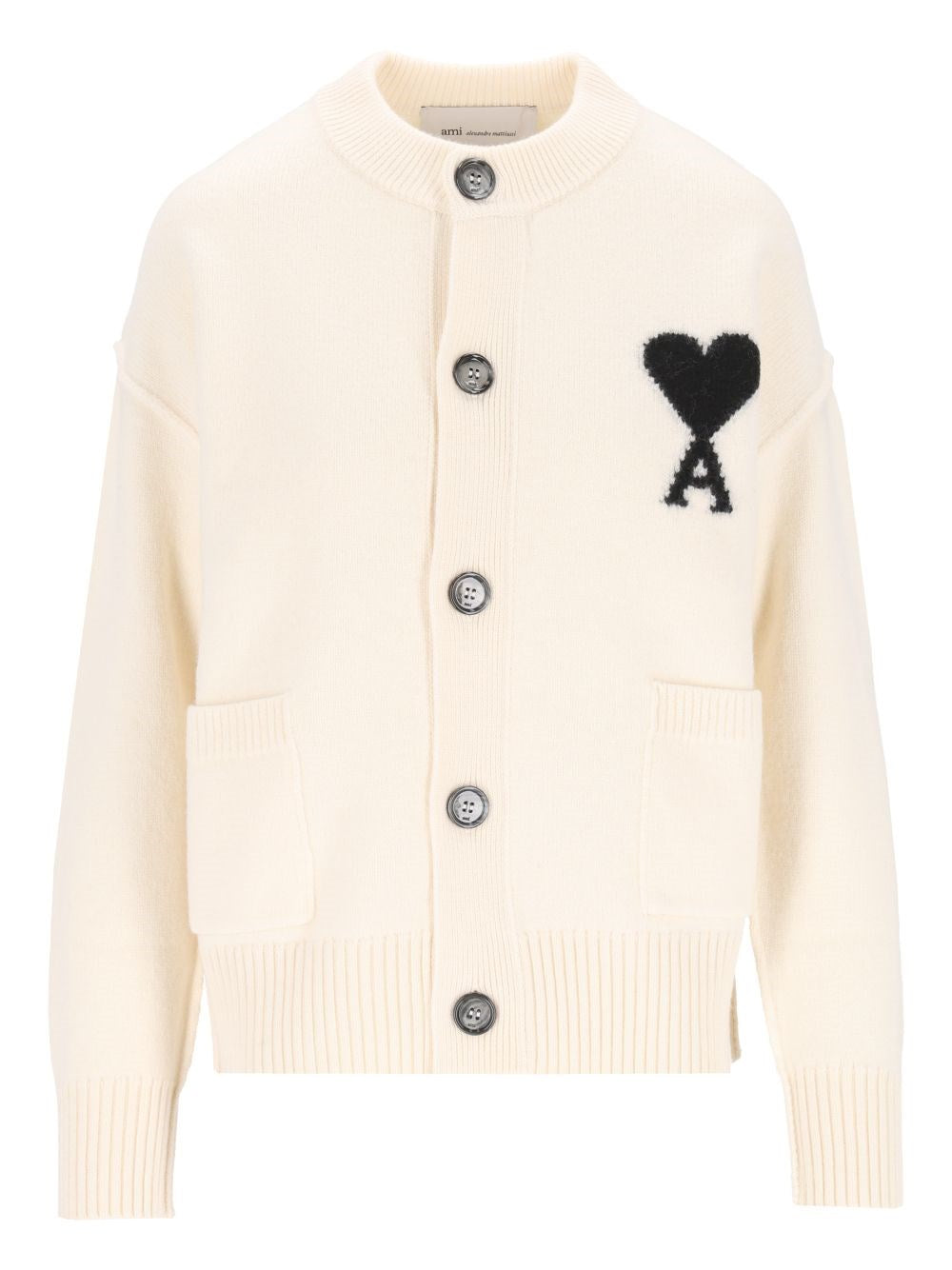 Ami Women Wool Ami De Coeur Cardigan AMI PARIS