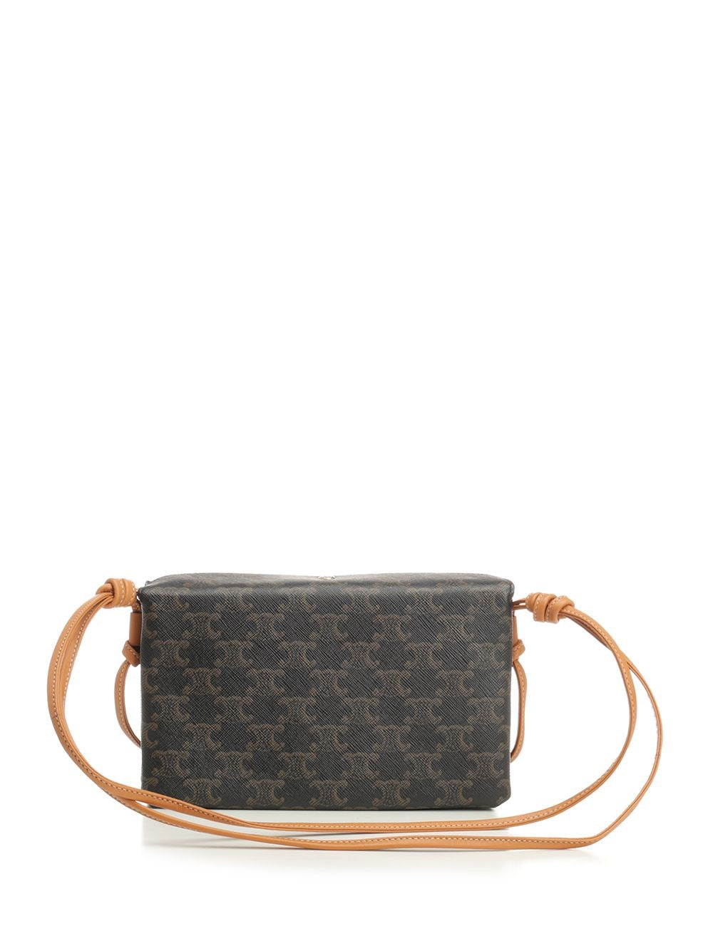 Celine Women Trio Flap Triomphe Canvas CELINE
