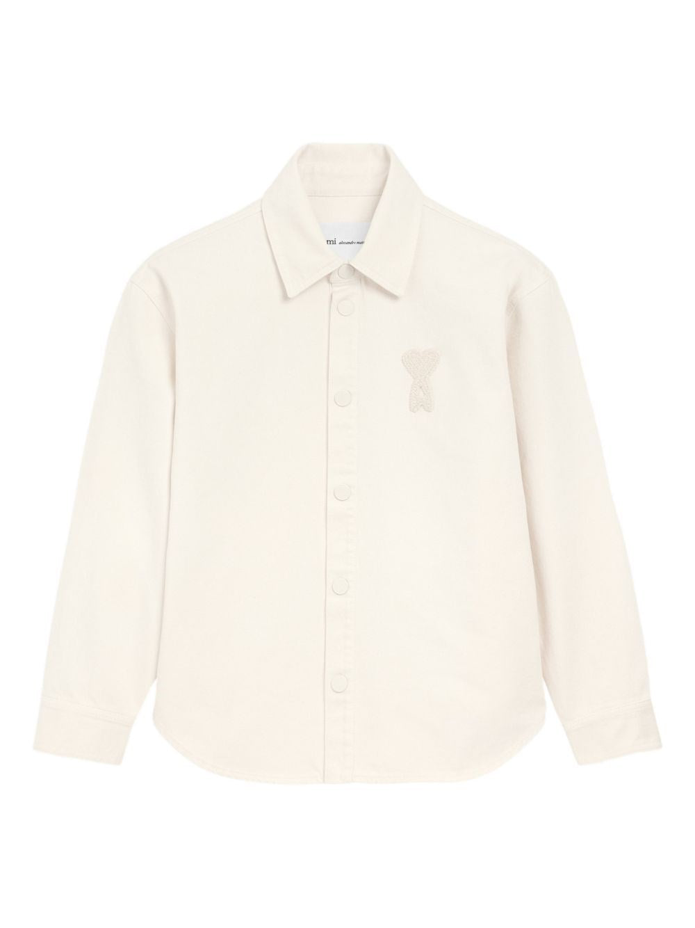 Ami Women Overshirt With Knitted Ami De Coeur AMI PARIS