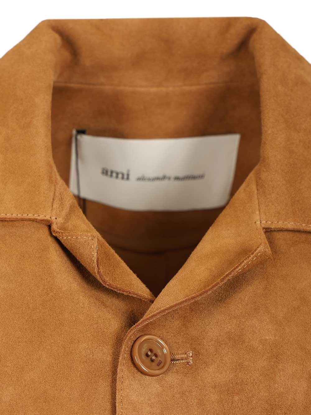 Ami Women Suede Overshirt AMI PARIS