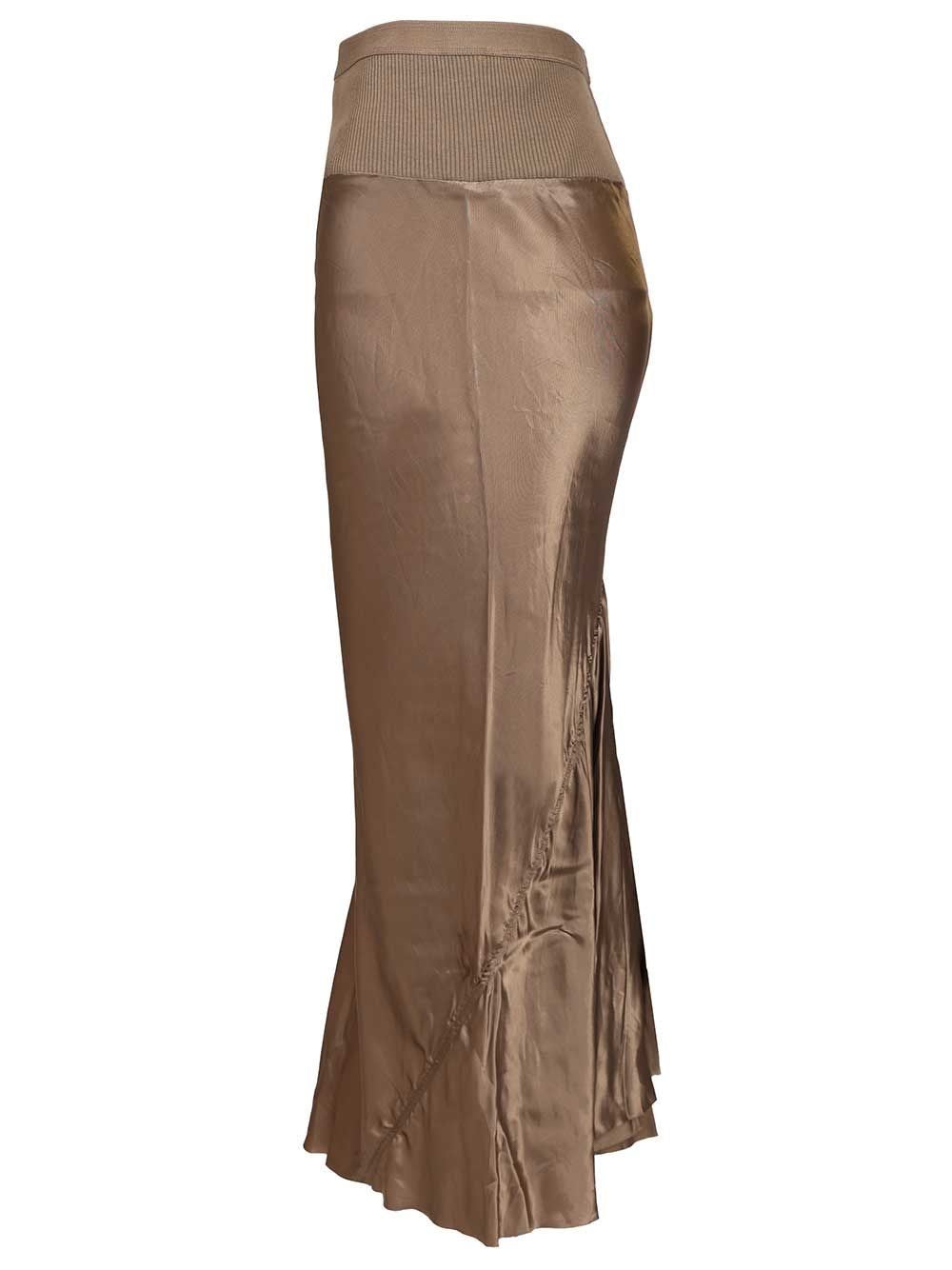 Rick Owens Women Knee Bias Midi Skirt RICK OWENS