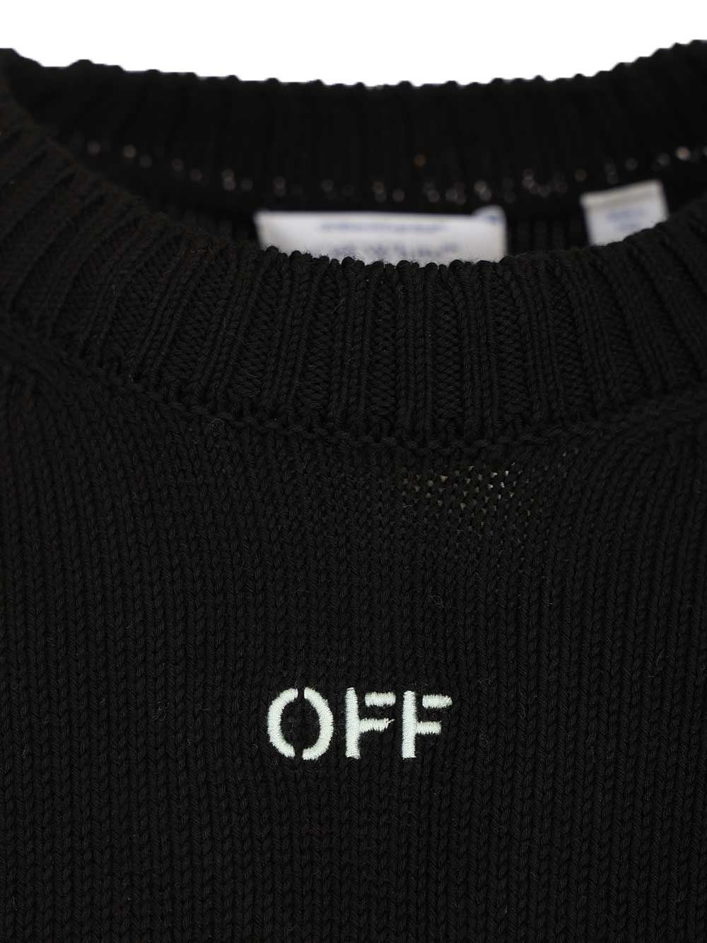 Off-White Men Arrow Embroidery Sweater OFF-WHITE