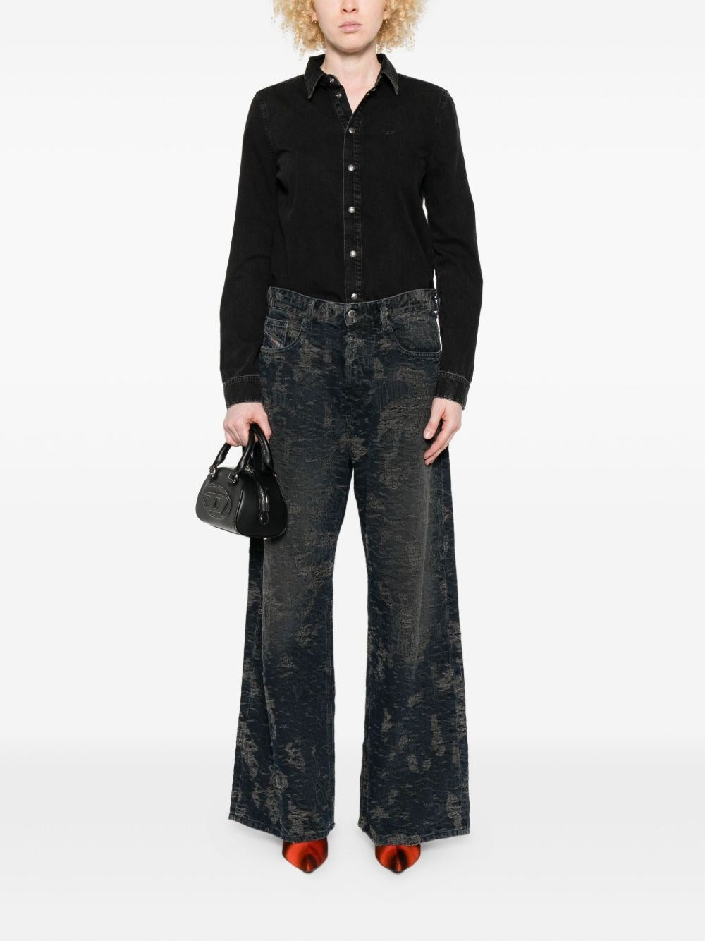 Diesel Women Denim Shirt DIESEL