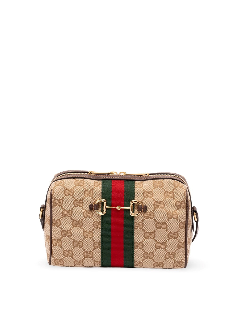 Gucci Women Horsebit Web Crossbody Bag GUCCI