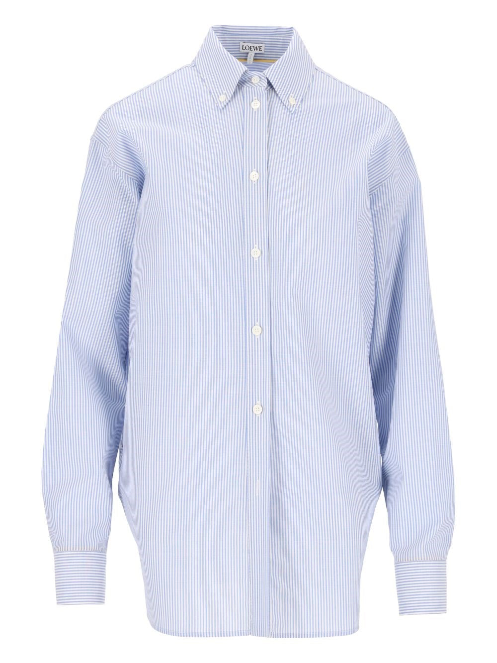 Loewe Women Fluid Wool Striped Shirt LOEWE