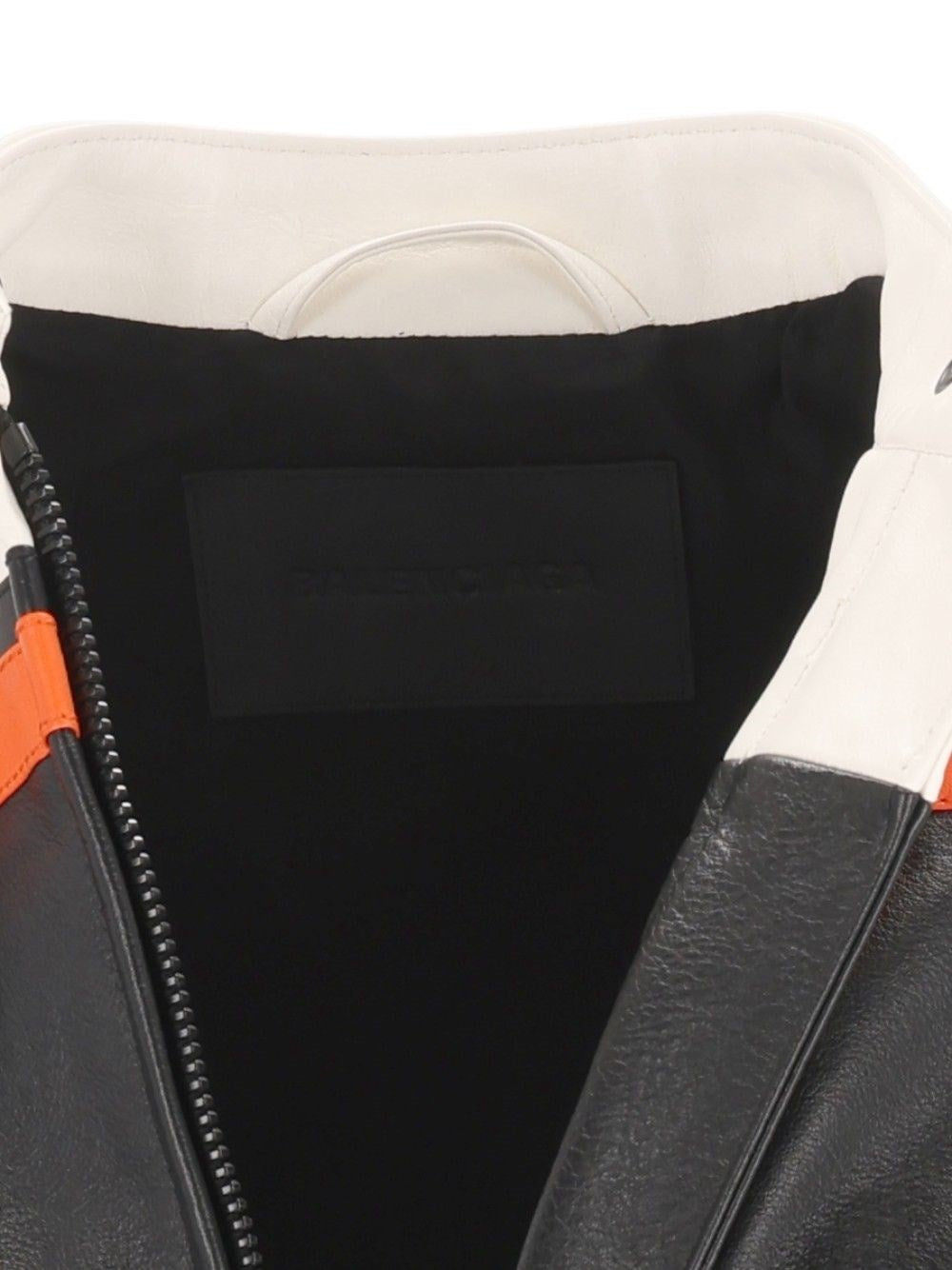 Balenciaga Women Fitted Leather Biker Jacket BALENCIAGA