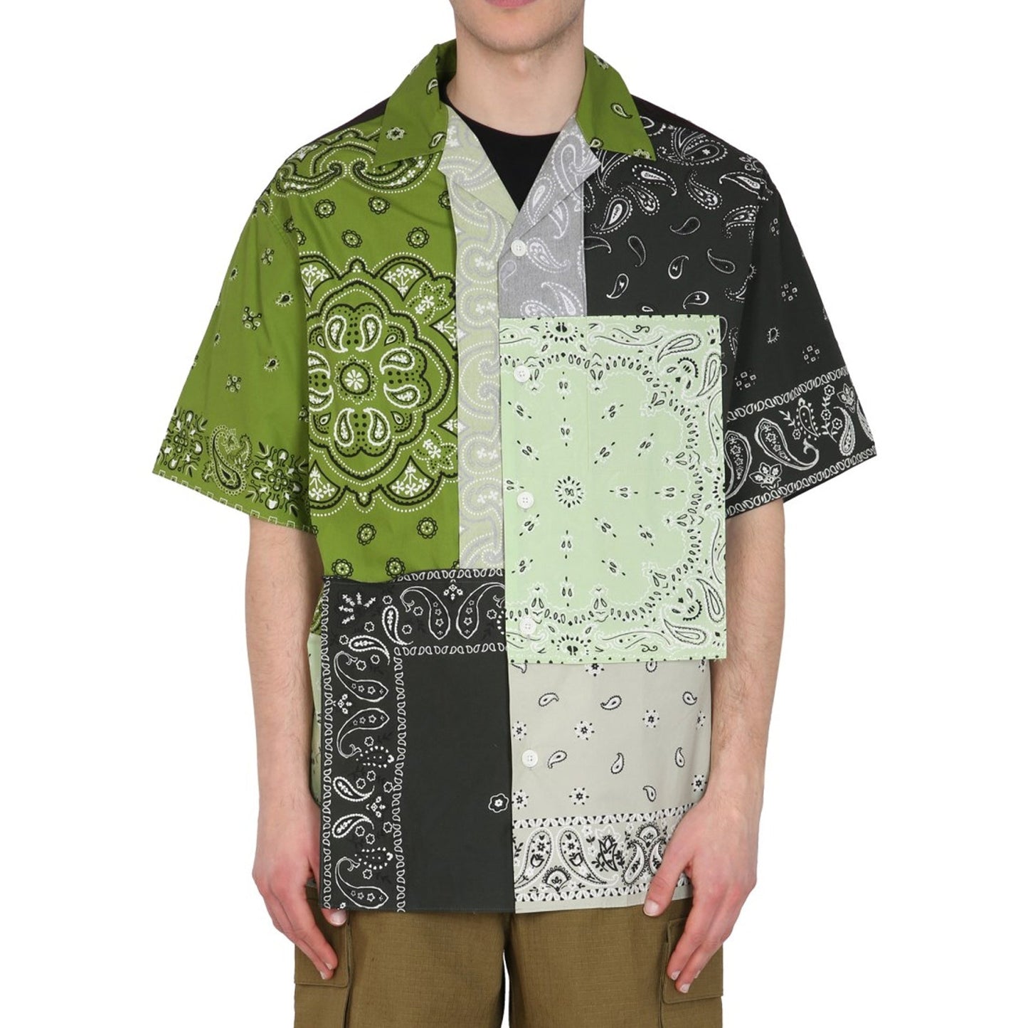 Kenzo Patchwork Cotton Shirt Men KENZO