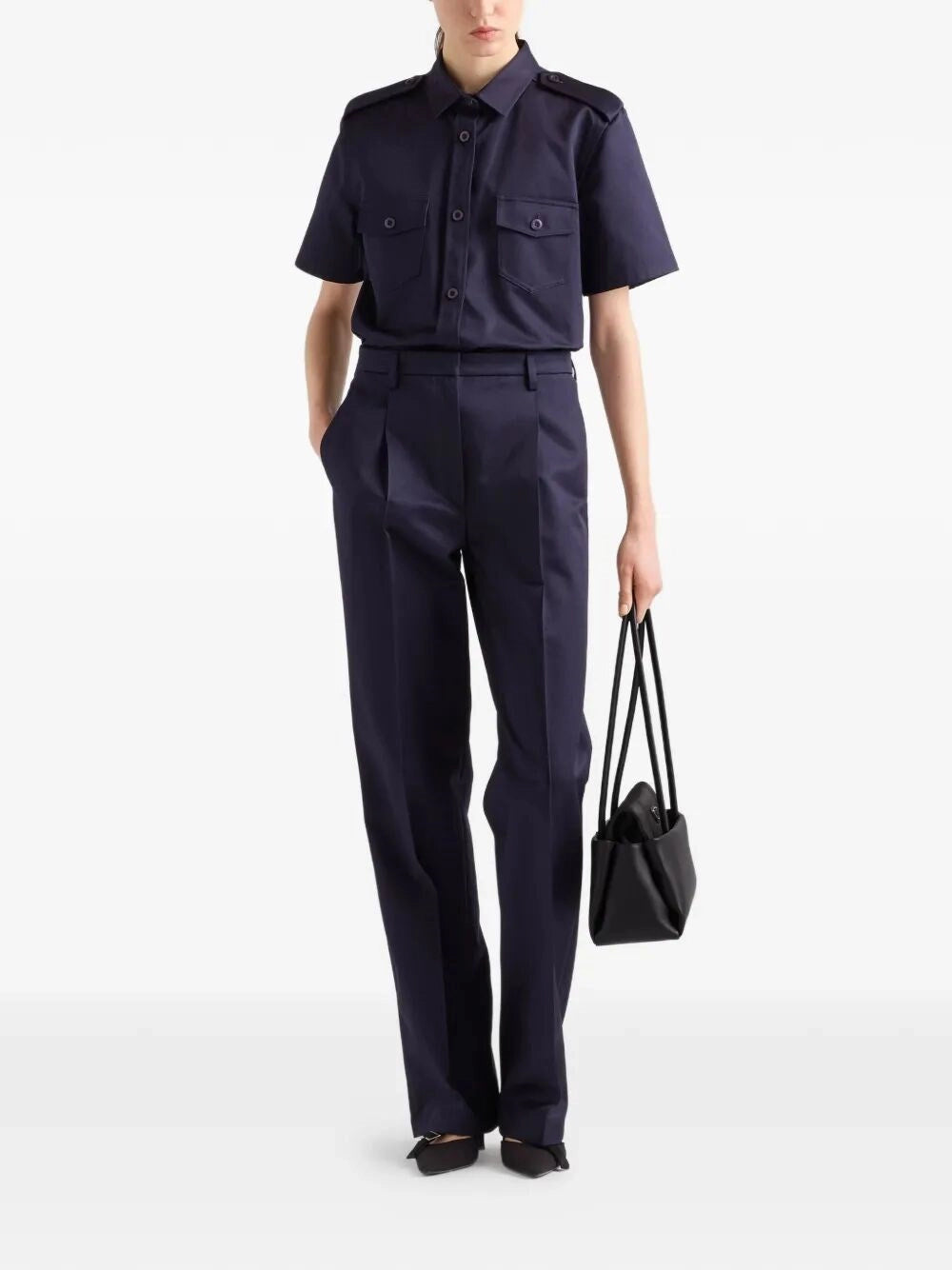 Prada Women Short-Sleeve Uniform Shirt PRADA