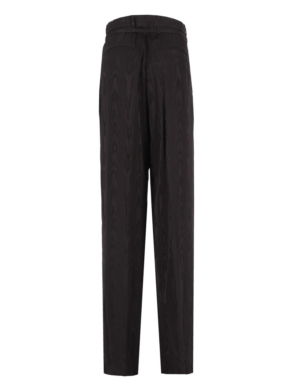 Dries Van Noten Women High-Waisted Trousers Moiré Motif DRIES VAN NOTEN