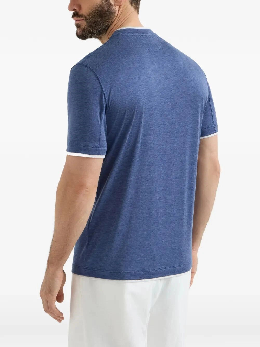 Brunello Cucinelli Men T-Shirt With Faux-Layering BRUNELLO CUCINELLI