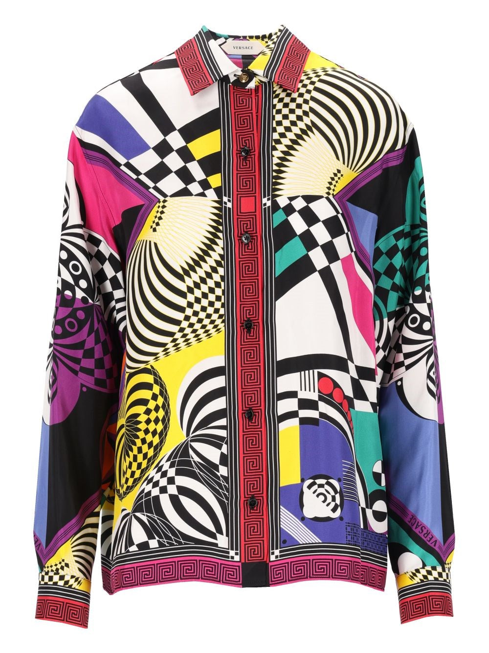Versace Women Printed Silk Twill Shirt VERSACE