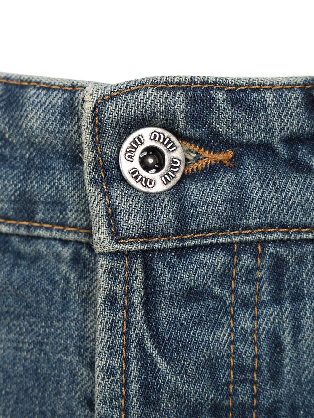 Miu Miu Women Five-Pocket Denim Trousers MIU MIU