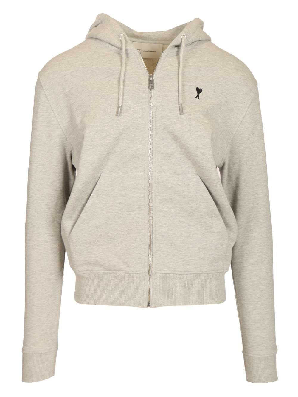 Ami Women Ami De Coeur Zip-Up Hoodie AMI PARIS