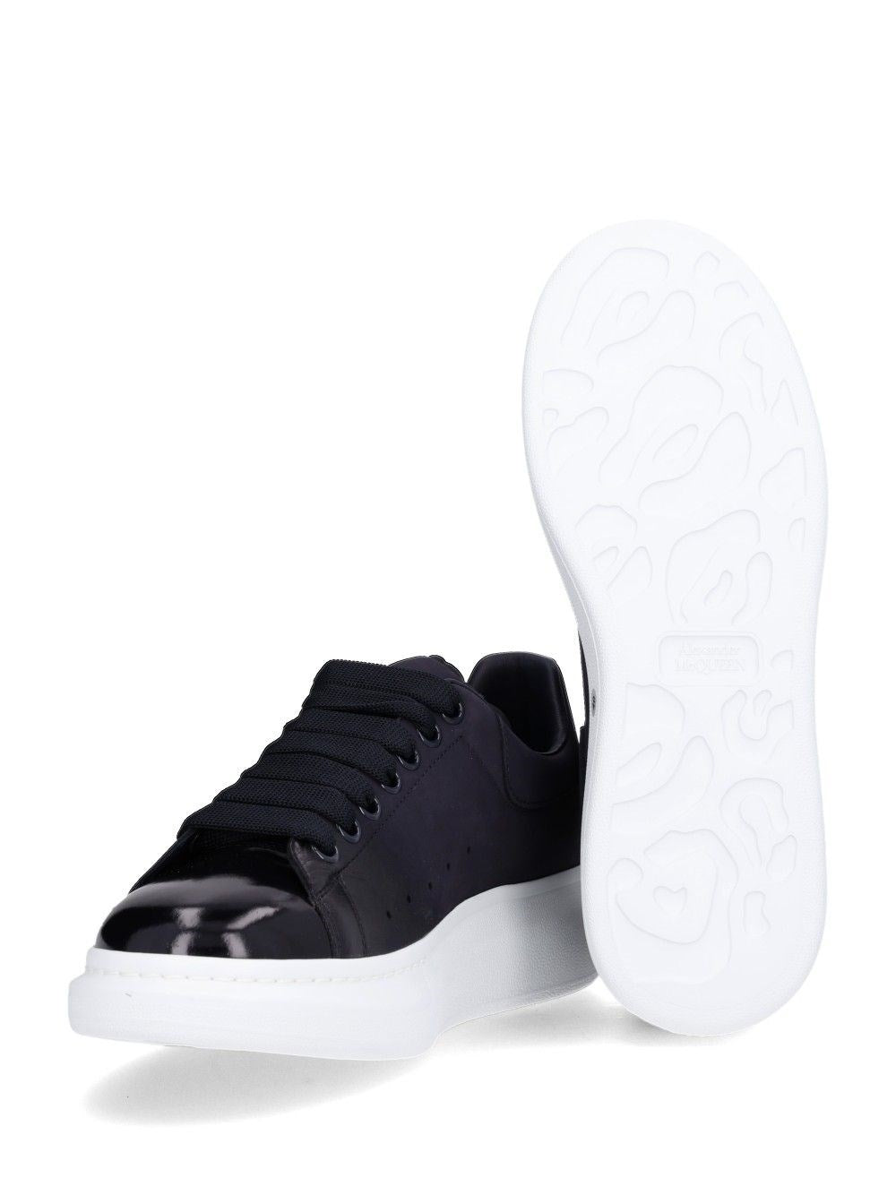 Mcqueen Men Oversized Leather Sneakers ALEXANDER MCQUEEN