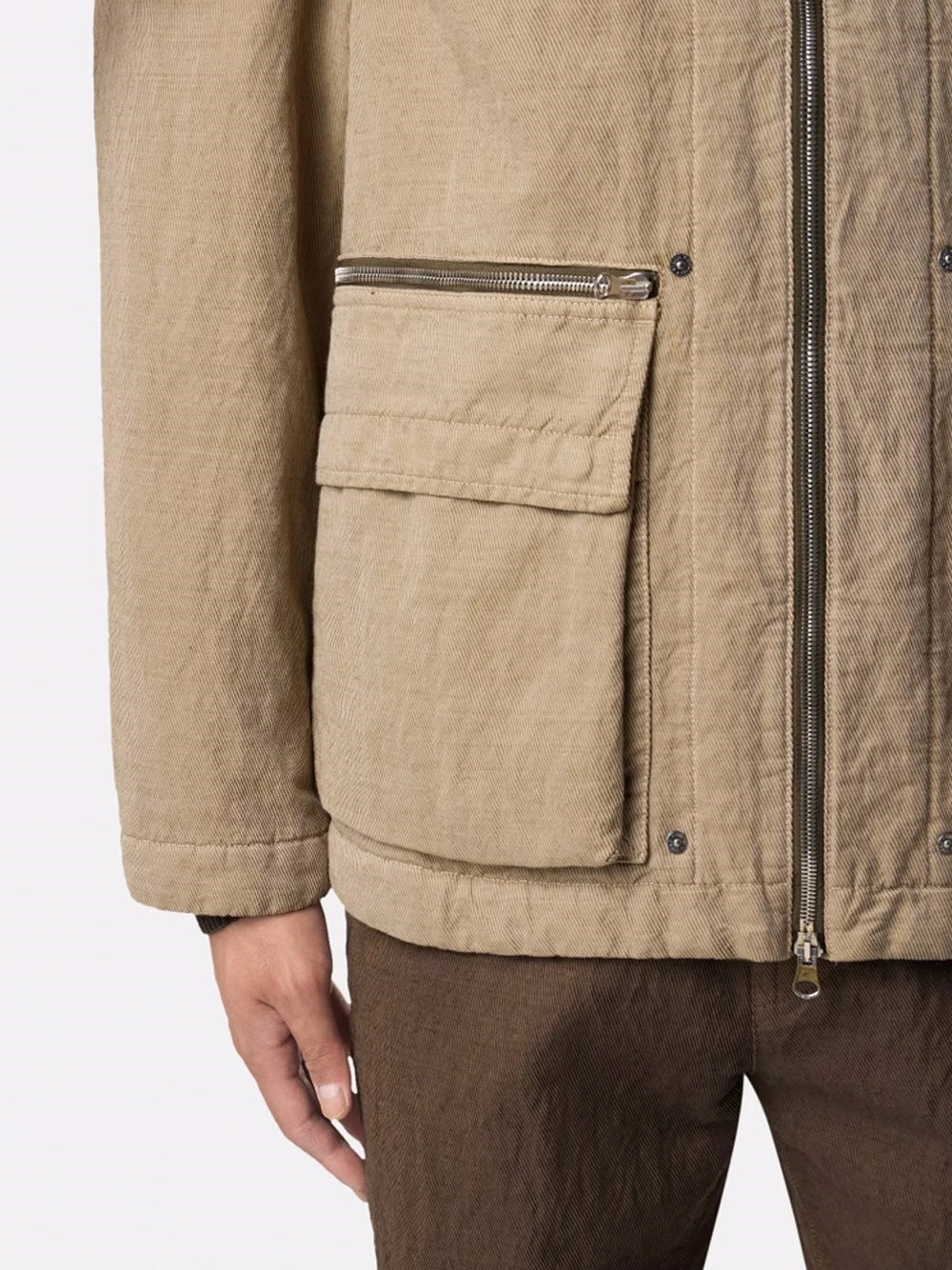 Stone Island Men Diagonal Cotton Wool Field Jacket STONE ISLAND