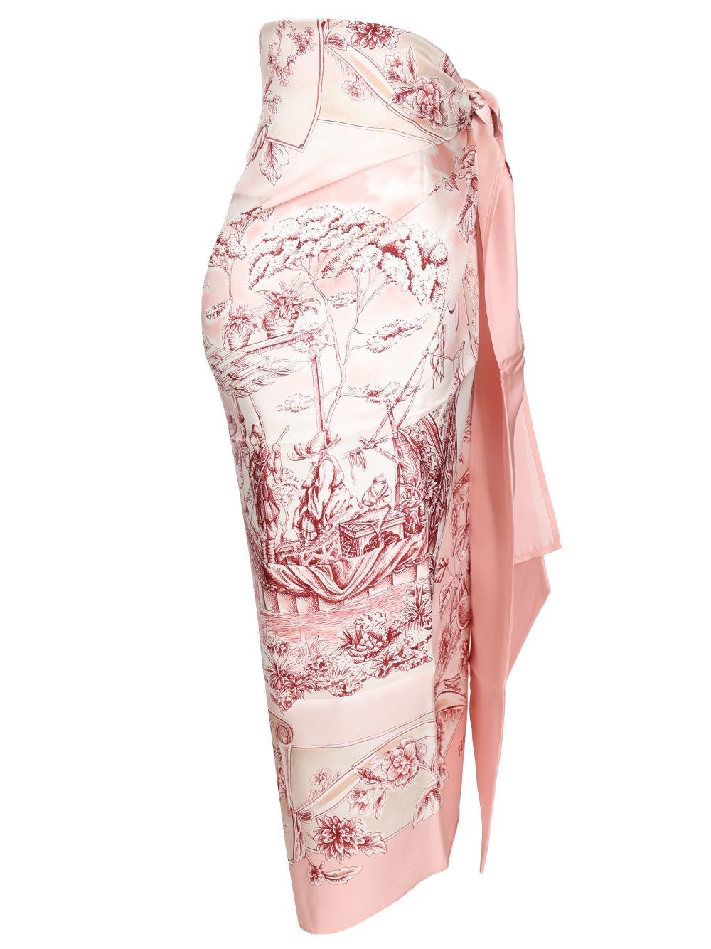 Ferragamo Women Pareo With "Travel" Print FERRAGAMO