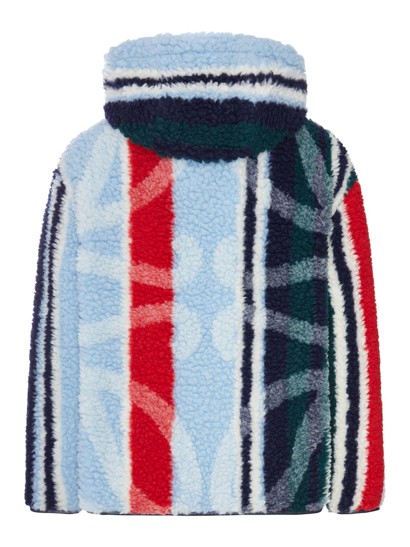 Loewe Men Multicolor Hooded Teddy Jacket LOEWE