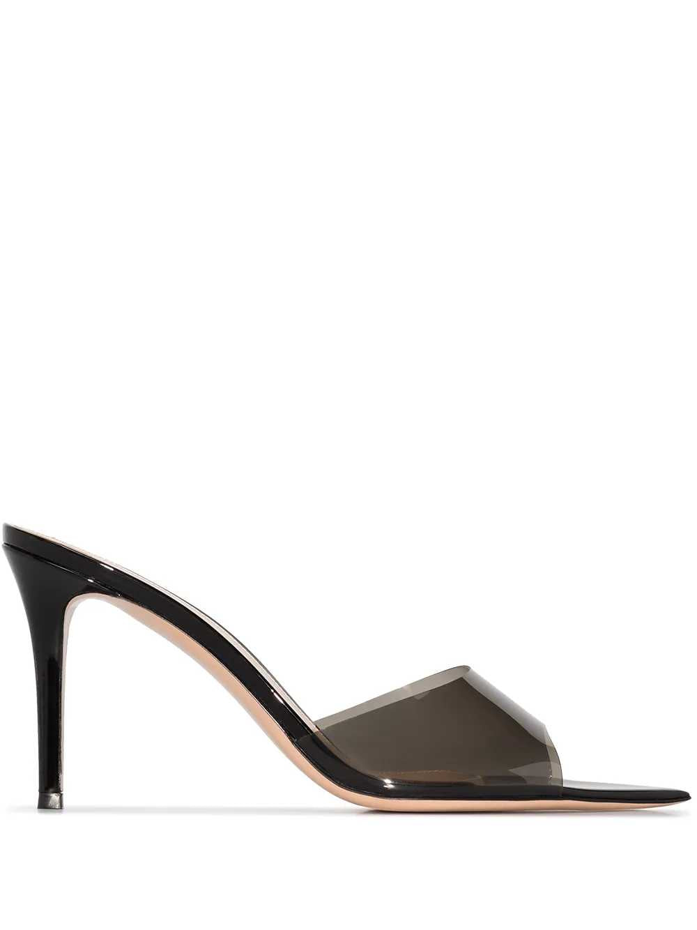 Gianvito Rossi Women Elle 85Mm Mule With Clear Strap GIANVITO ROSSI
