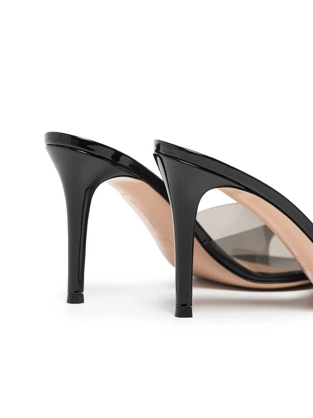 Gianvito Rossi Women Elle 85Mm Mule With Clear Strap GIANVITO ROSSI