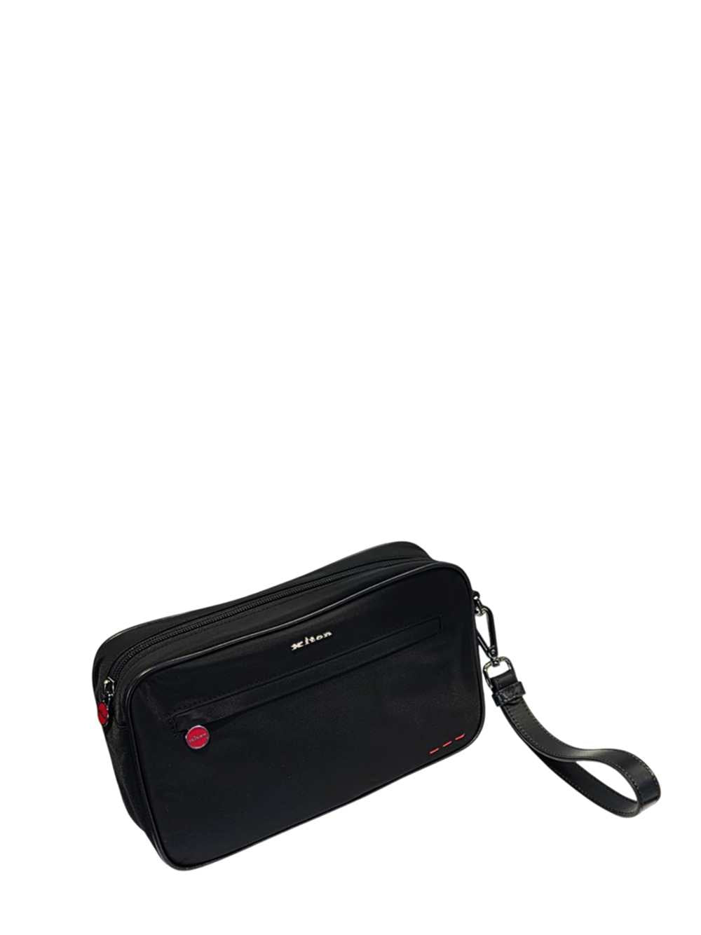 Kiton Men Black Pouch KITON