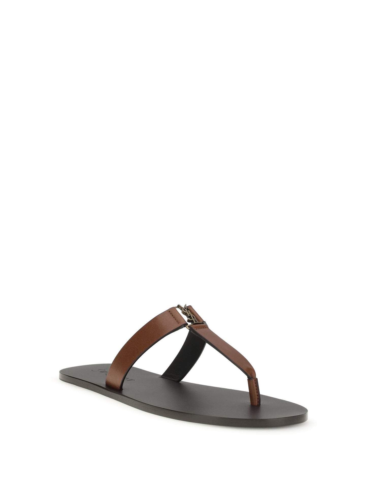 Saint Laurent Women Leather Thong Sandals SAINT LAURENT
