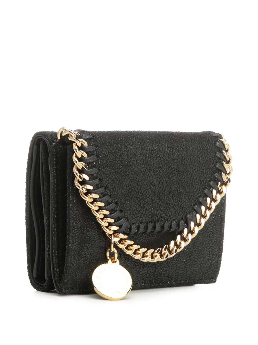 Stella Mccartney Women Falabella Tri-Fold Wallet With Chain Trim STELLA MCCARTNEY