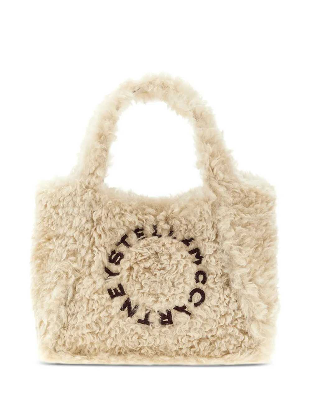 Stella Mccartney Women Shearling-Effect Tote Bag With Logo STELLA MCCARTNEY