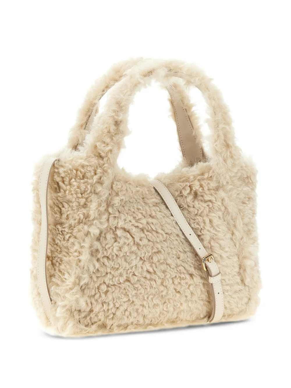 Stella Mccartney Women Shearling-Effect Tote Bag With Logo STELLA MCCARTNEY