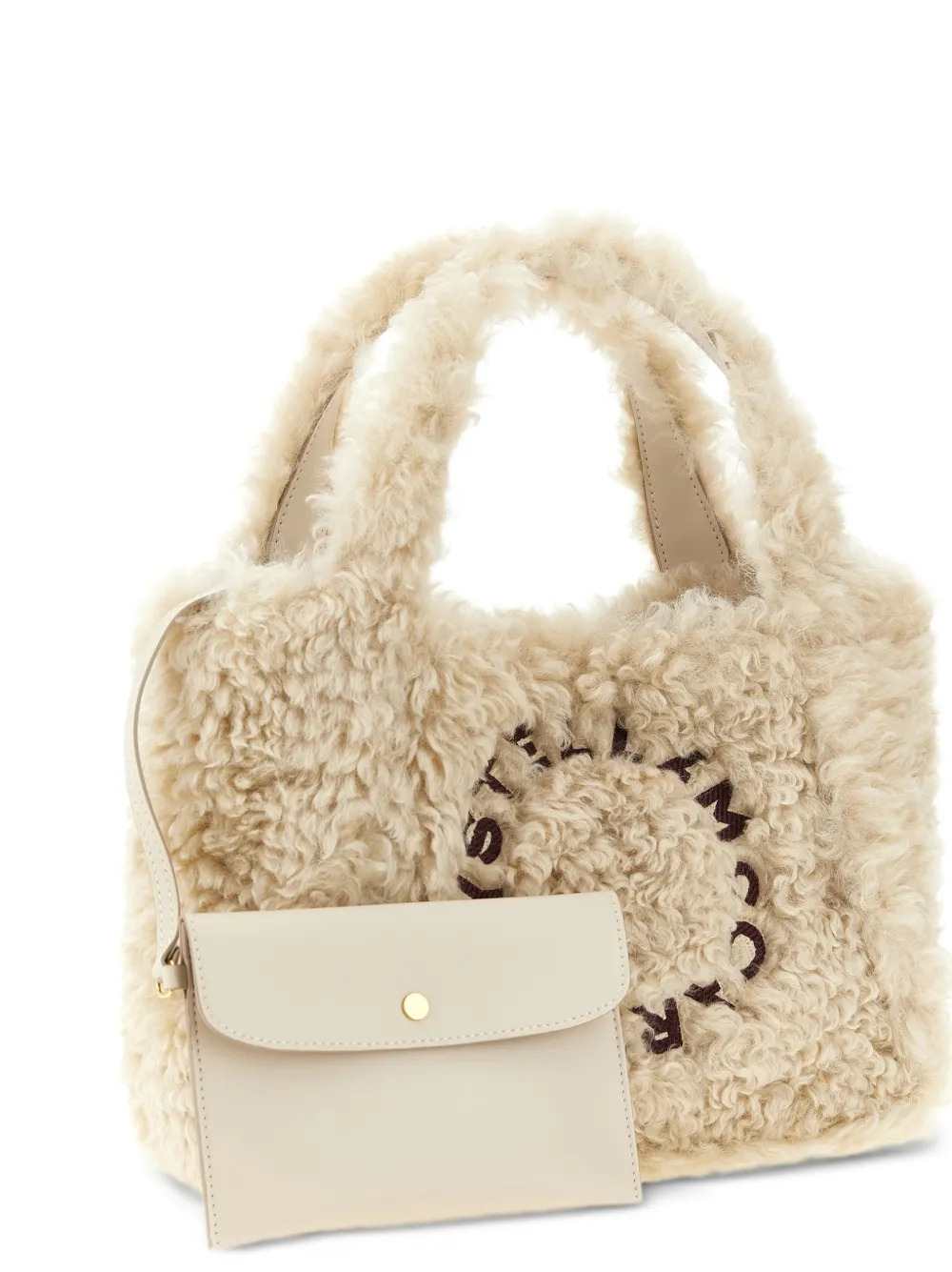 Stella Mccartney Women Shearling-Effect Tote Bag With Logo STELLA MCCARTNEY