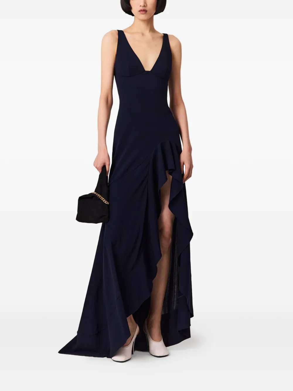Stella Mccartney Women Asymmetric Dress With Ruffles STELLA MCCARTNEY