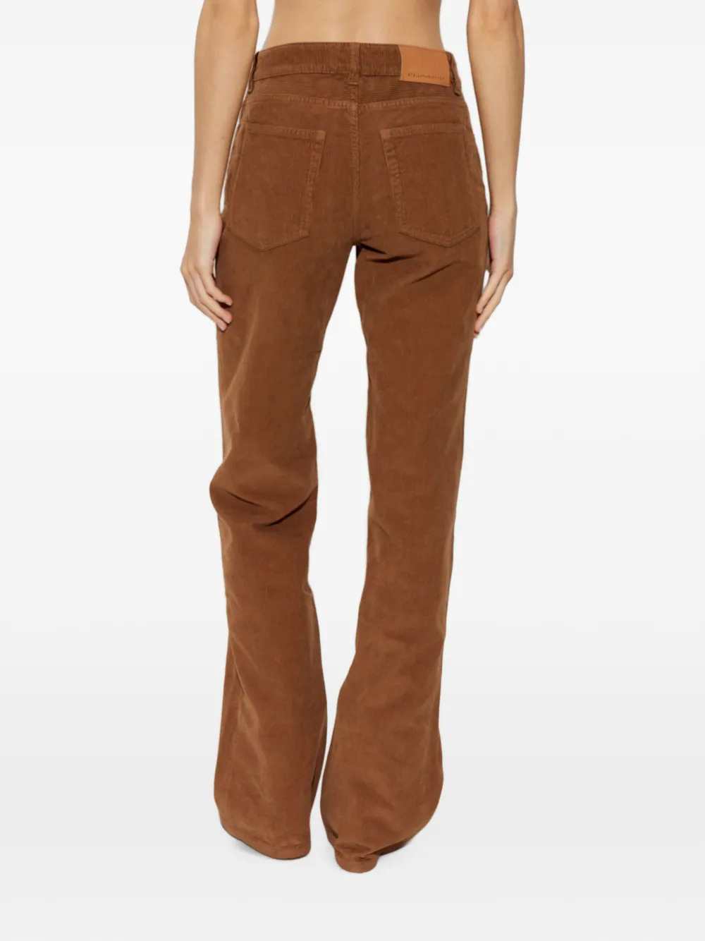 Stella Mccartney Women Corduroy Trousers With Logo Charm STELLA MCCARTNEY